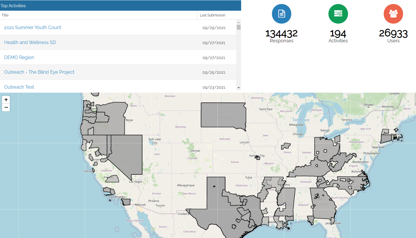 Regional Command Center for the HUD Point in Time Homeless Count